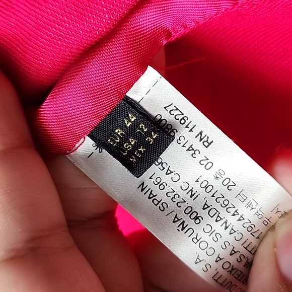 Massimo Dutti Barbiecore Bright Long Double Breasted Linen Blend Jacket - Picture 8 of 13